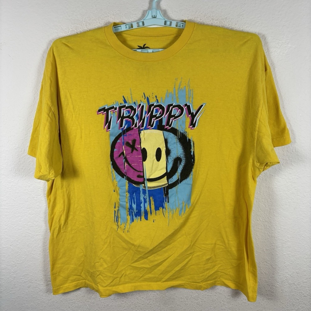 Vibes Mens T Shirt Sz 4XL Trippy Short Sleeve Crew Neck Little Pilling Good